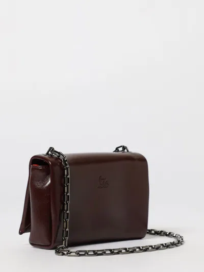Christian Louboutin Shoulder Bag Woman Burgundy In Brown
