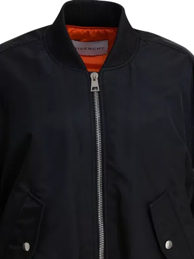 Givenchy Relaxed Fit Jacket With Ribbed Collar And Cuffs In Black