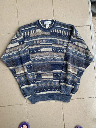 Pre-owned Japanese Brand Vintage Y2k Art Sweater Mohair Streetwear Kanye Travis In Multi