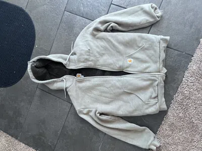 Pre-owned Carhartt Work Jacket In Sand