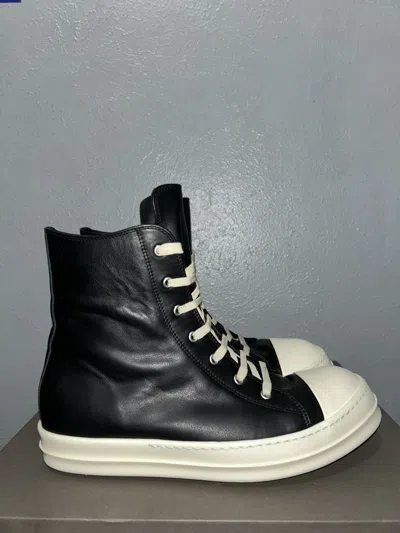 Pre-owned Rick Owens 2025  Mainline Ramones Shoes In Black