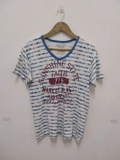 Pre-owned Grailed Sunshine State V Neck Casual Shirt In White