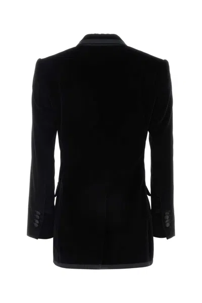 Dolce & Gabbana Women Black Velvet Blazer In Black