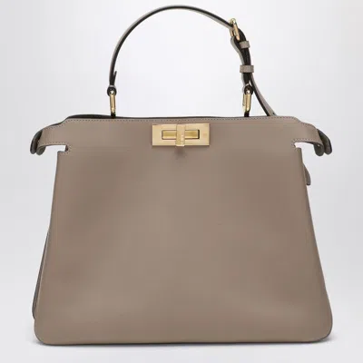 Fendi Peekaboo Soft Medium Bag Taupe Women In Gray