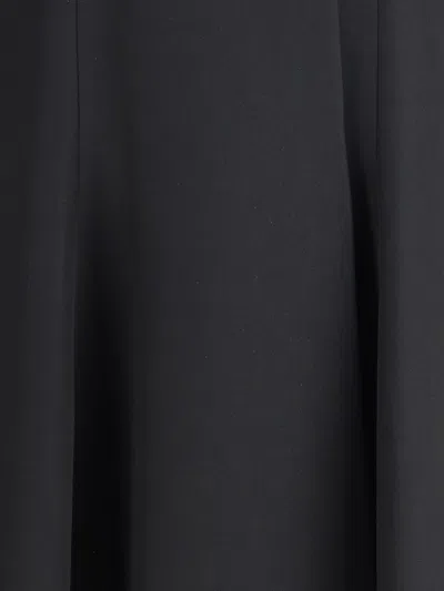 Fendi Women Coat In Wool Grain De Poudre In Black