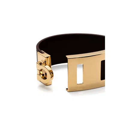 Ferragamo Brown Bracelets Women In Black