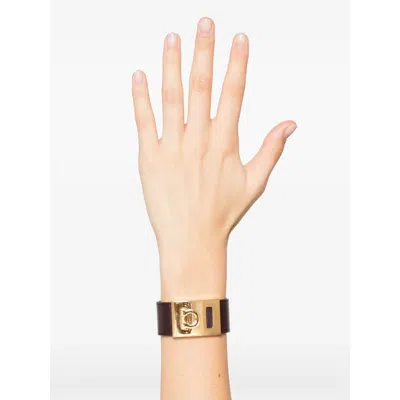 Ferragamo Brown Bracelets Women In Black