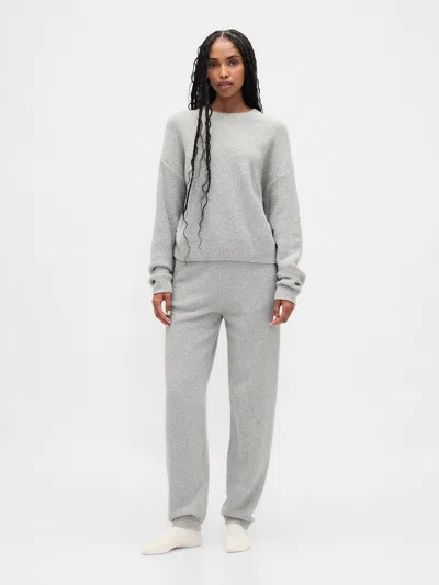 Gap Cashsoft Boucle Sweater Joggers In Gray
