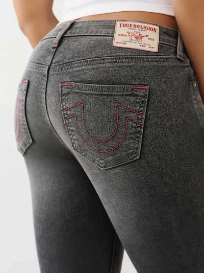 True Religion Jennie Mid Rise Skinny Jean In Black