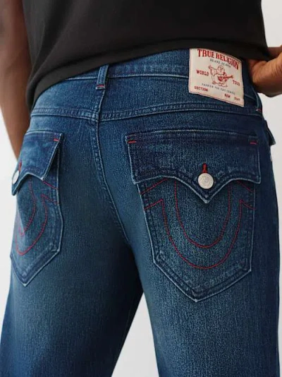 True Religion Ricky Flap Straight Jean In Blue