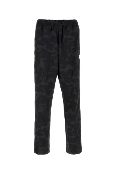 Bape Printed Polyester Joggers In Black