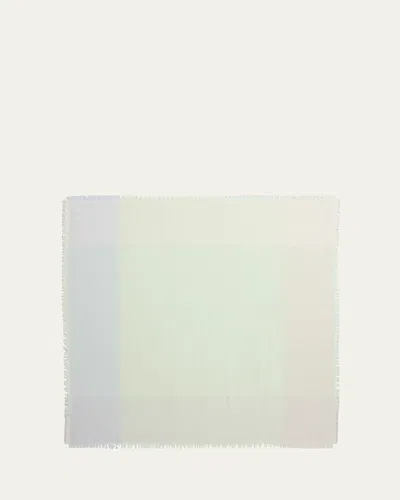 Loro Piana Quadrilatero Del Cashmere-silk Scarf In Blue