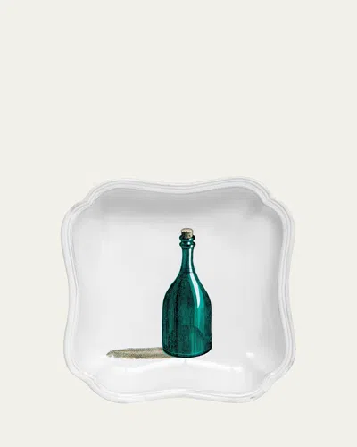 Astier De Villatte X John Derian Green Bottle Soup Plate In Multi