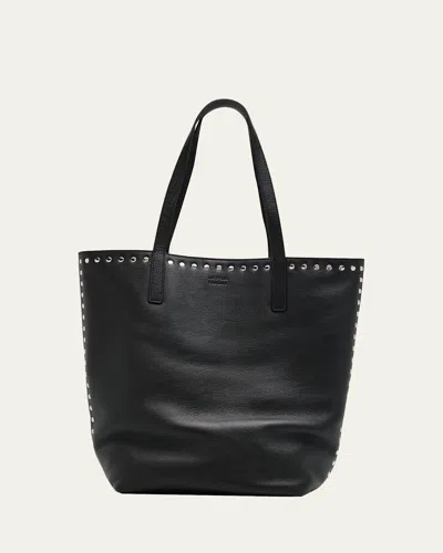 Loeffler Randall Walker Studded Leather Tote Bag In Black