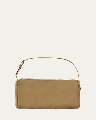 The Row 90's Top-handle Bag In Nubuck Leather In Neutral