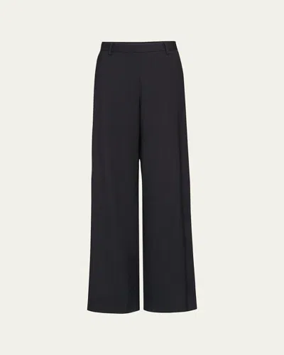 Twp Downing Wide-leg Trousers In Black