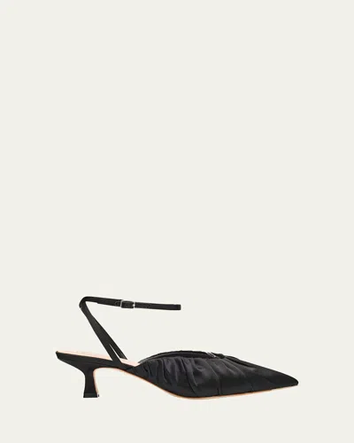 Loeffler Randall Rio Ankle Strap Pointed Toe Pump In Black