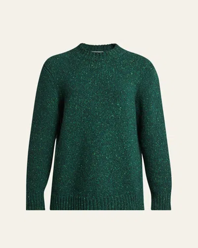 Gabriela Hearst Alfie Cashmere Crewneck Sweater In Green