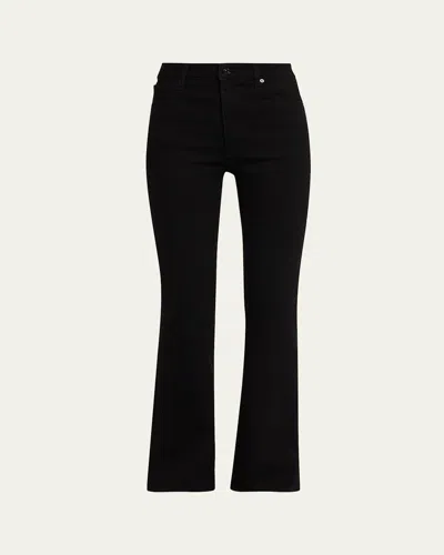 Frame The Arrow Mid-rise Straight Denim Jeans In Black