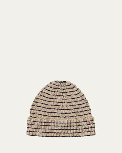 Konges Slojd Kid's Louli Wool Knit Beanie In Brown
