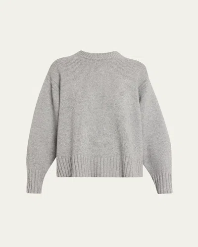Guest In Residence Cozy Cashmere Crewneck Sweater In Gray