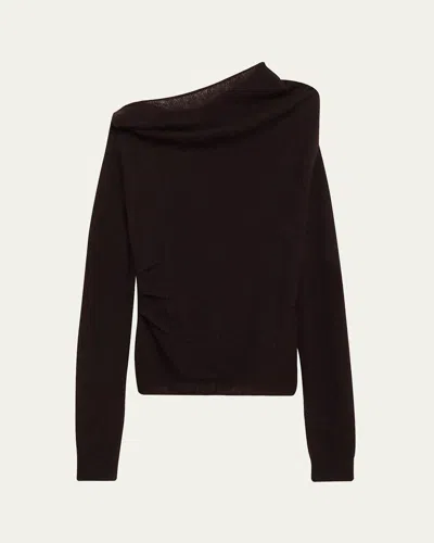 A.l.c Freya Brushed Alpaca Sweater In Black