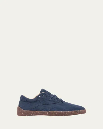 Gabriela Hearst Ohio Suede Low-top Sneakers In Blue