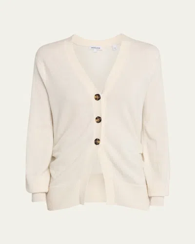 Veronica Beard Lamotte Cashmere Cardigan In White