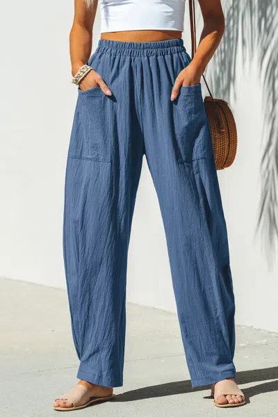 Cupshe Seaside Escape Blue Pants In Blue
