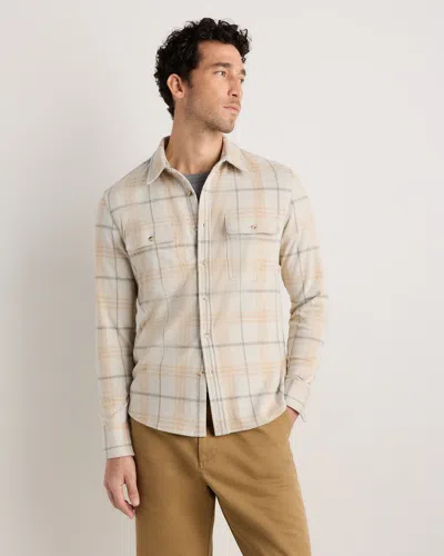 Quince Men's Stretch Sweater Fleece Shirt In Neutral