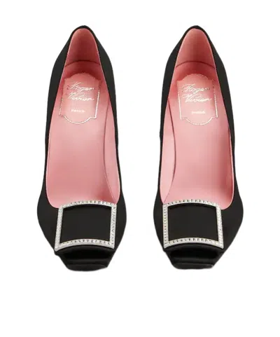 Roger Vivier Trompette Pumps In Satin In Black