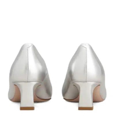 Roger Vivier Trompette Pumps In Leather In White