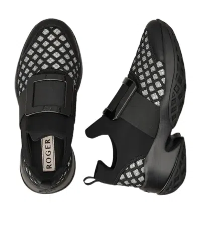 Roger Vivier Viv Run Sneakers In Black