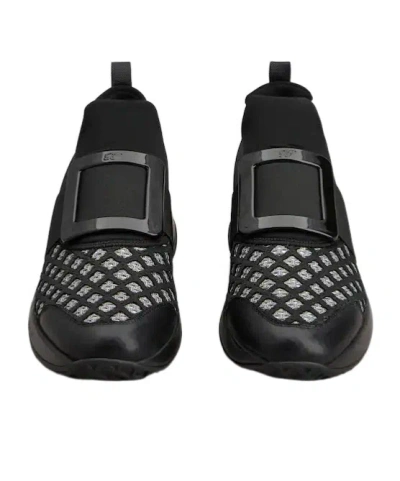 Roger Vivier Viv Run Sneakers In Black