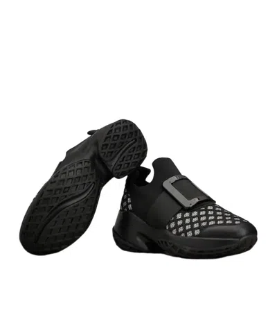Roger Vivier Viv Run Sneakers In Black