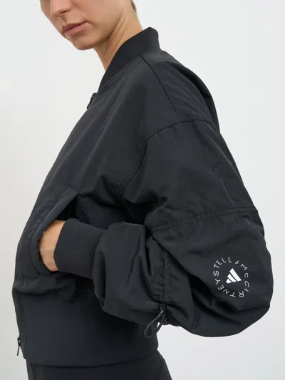 Adidas By Stella Mccartney Bomber Jacket In Black