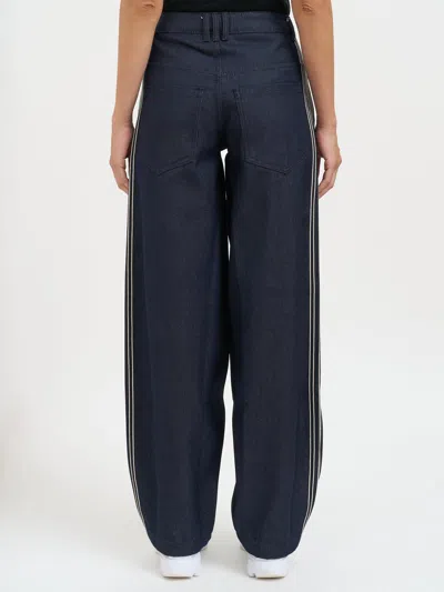 Adidas Originals Denim Trousers In Blue