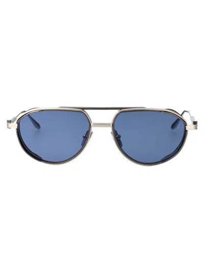 Akoni Slv-slv Titanium Sunglasses In Gray
