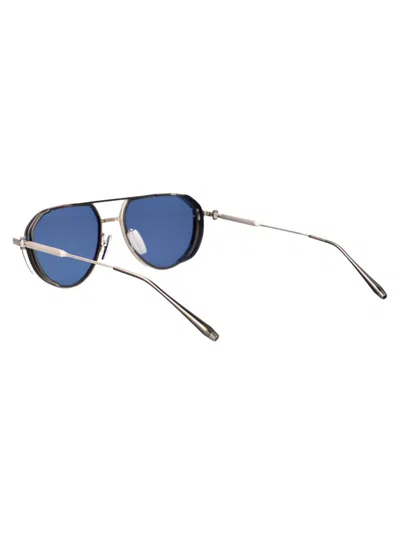 Akoni Slv-slv Titanium Sunglasses In Gray