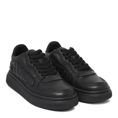 Alexander Wang Puff Logo-embossed Sneakers In Black