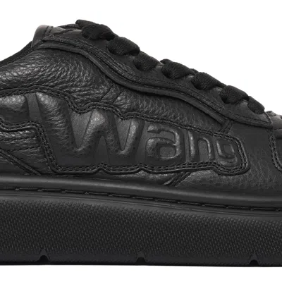 Alexander Wang Puff Logo-embossed Sneakers In Black