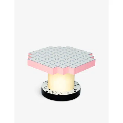 Seletti Supercoffeetable Grid Wooden Coffee Table In Multi