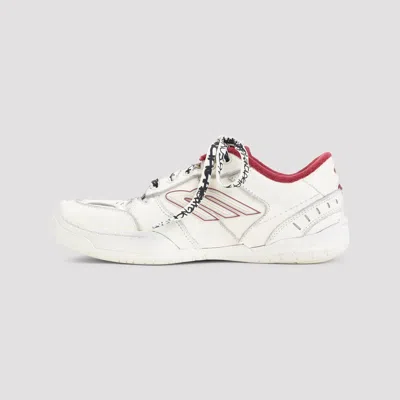 Balenciaga Hamptons Medium Worn-out Sneaker In White In White