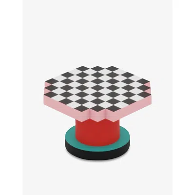 Seletti Supercoffeetable Chessboard Wooden Coffee Table In Multi
