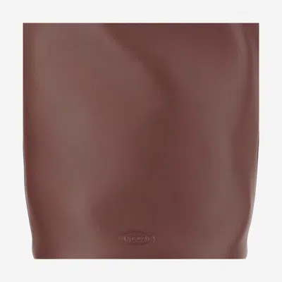 Tod's Magenta Bag Bucket Bag In Leather Small In Burgundy