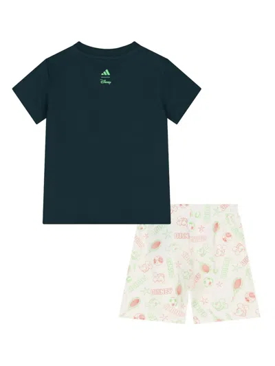Adidas Originals X Disney© Mickey Mouse Logo Shorts Set In Blue