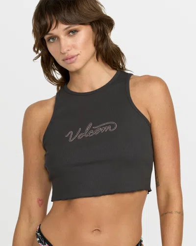 Volcom Women's Stone Mid Tank In Black