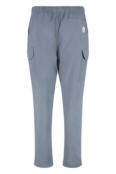 Canada Goose Elastic Waistband Cargo Pants With Mesh Lining In Blue