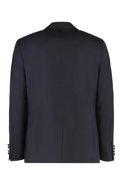 Canali Wool Two-pieces Suit In Black