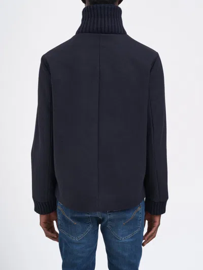 Daniele Alessandrini Wool Blend Jacket In Blue